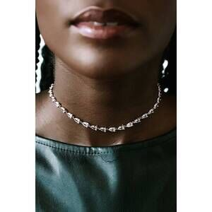 Lulus True Glamor Gold Rhinestone Choker Necklace